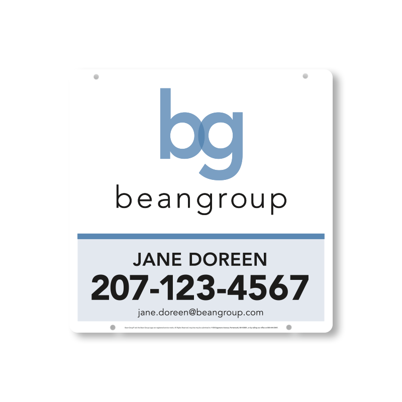 Bean Group Model 24X24_STDME_100 in Hanging Sign Panels Dee Sign®