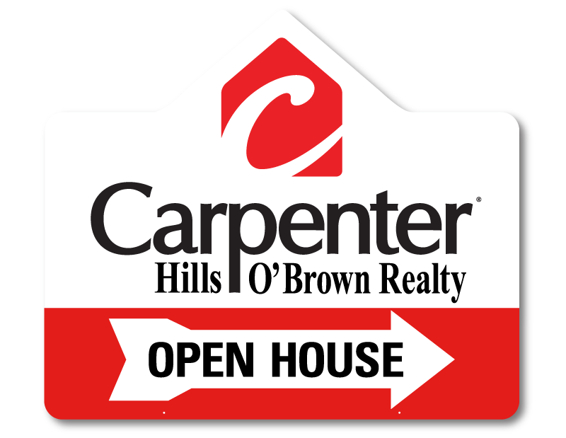 Open House Signs for Carpenter Realtors Signs Dee Sign®