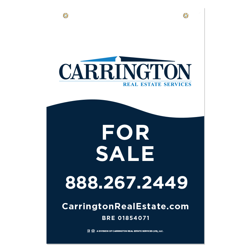 Carrington Real Estate Services Model 36X24_REO_HP_118 in Hanging Sign