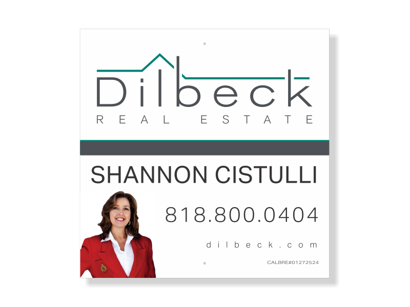 Dilbeck Real Estate Model 20X20_AGTP_149 in Hanging Sign Panels Dee Sign®