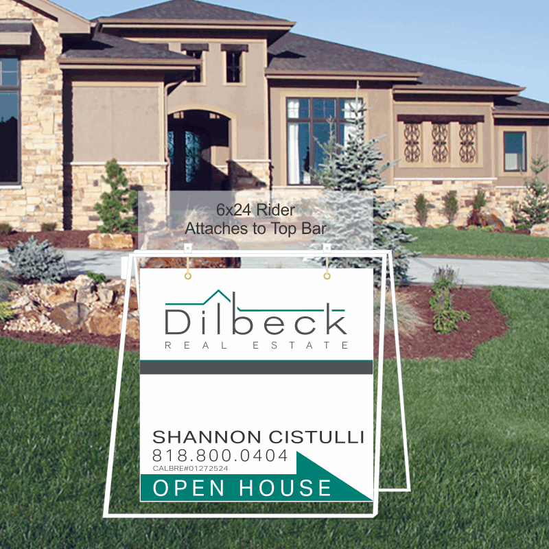 Open House Signs for Dilbeck Real Estate Dee Sign®