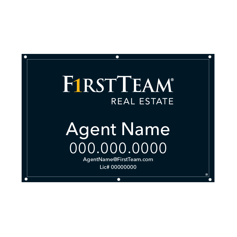 F1rstTeam Real Estate Model 24X36_STD_AGT_178 in Hanging Sign Panels