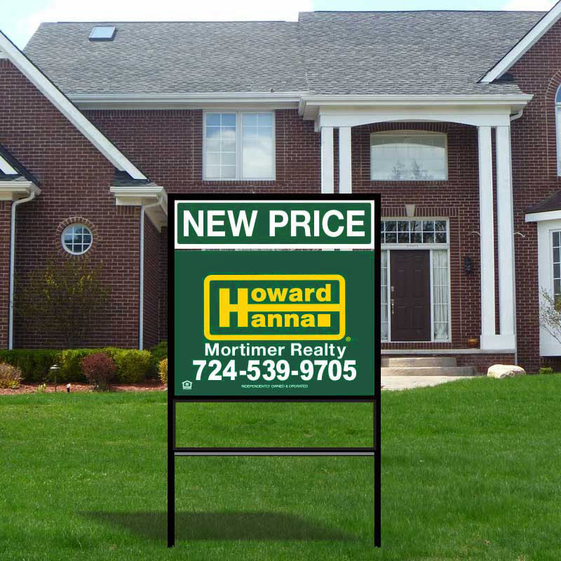 Howard Hanna 200_HHF_209 in, 18 x 24 Real Estate Sign Dee Sign®