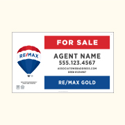 REMAX GOLD Agents Signs - quality Hanging Sign Panels | Dee Sign®