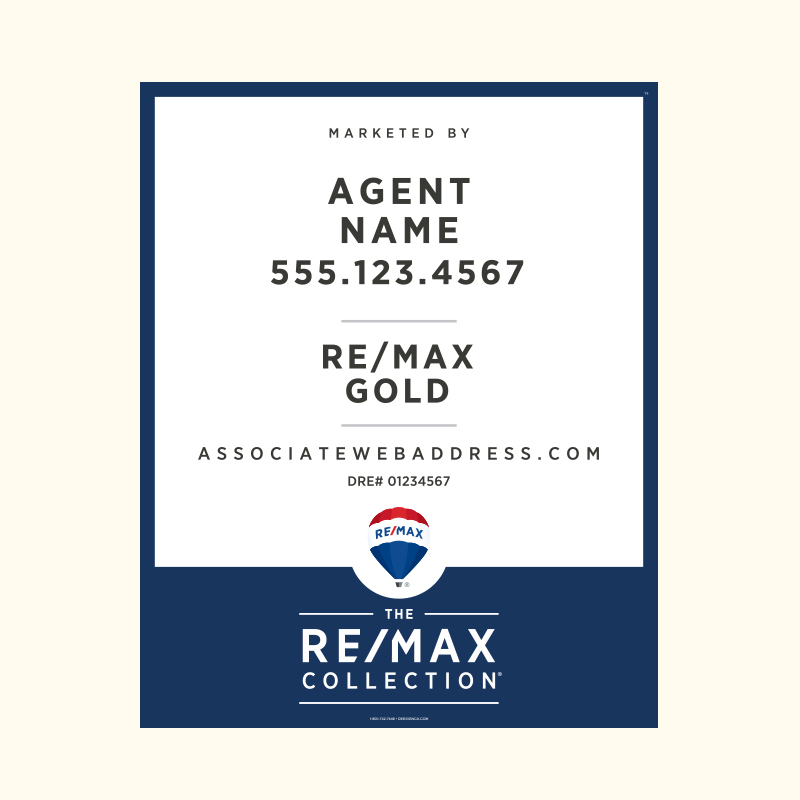 REMAX GOLD Agents Model 30X24_COL_HP_215 in | Dee Sign®