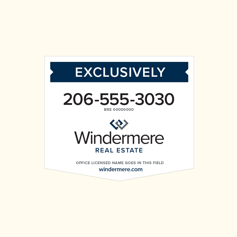 Windermere Real Estate Model 20X24V_OFF1_176 in Hanging Sign Panels ...
