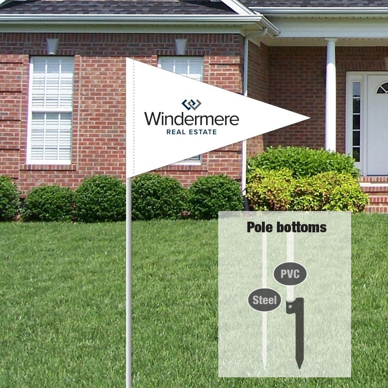 Custom Pennant Flags Signs for Windermere Real Estate Dee Sign®